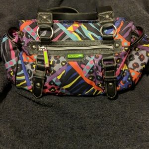 Lily Bloom handbag satchel purse animal print